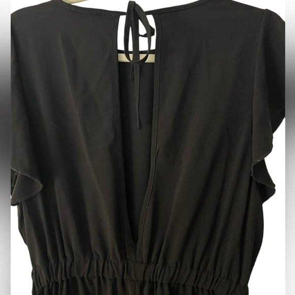 Modern Citizen Black Ruffle Sleeve Jumpsuit - Picture 4 of 5